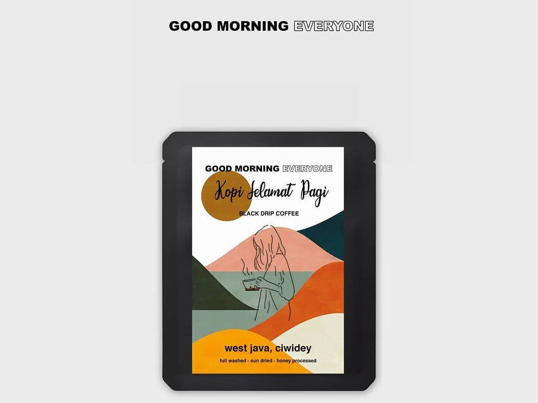 Produk kopi dari Ciwidey yang menjadi merchandise resmi Good Morning Everyone